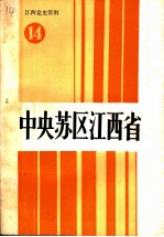 江西党史资料  第14辑  中央苏区江西省