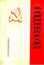 中共黑河地区历史大事记  1930年-1993年3月