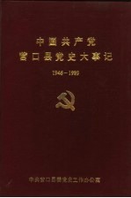 中国共产党营口县党史大事记 1946-1989