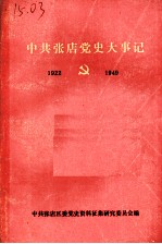 中共张店党史大事记 1922年10月至1949年9月