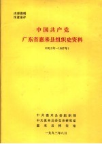 中国共产党广东省惠平县组织史资料 1921年-1987年