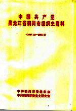 中国共产党黑龙江省鹤岗市组织史资料 1987年11月-1993年8月