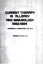 current therapy in allergy and immunology 1983-1984