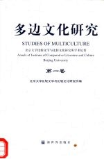 多边文化研究 北京大学比较文学与比较文化研究所学术纪要 第1卷