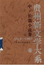 贵州新文学大系 1919-1989 中、长篇小说卷 上