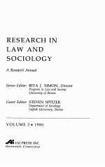 RESEARCH IN LAW AND SOCIOLOGY VOLUME 3