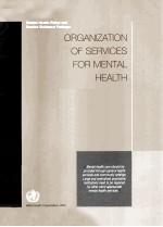 Organization of services for mental health