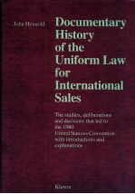 DOCUMENTARY HISTORY OF THE UNIFONRM LAW FOR LNTERNATIONAL SALES