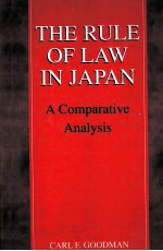 THE RULE OF LAW IN JAPAN A COMPARATIVE ANAIYSIS