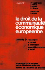 LE DROIT DE LA COMMUNAUTE ECONOMIQUE EUROPEENNE 9