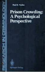 PRISON CROWDING A PSYCHOLOGICAL PERSPECTIVE