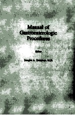 Manual of gastroenterologic procedures