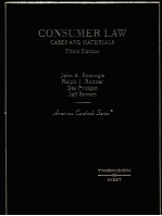 CONSUMER LAW CASES AND MATERIALS THIRD EDITION