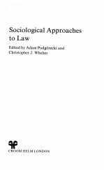 Sociological approaches to law