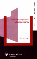 FORMALITIES IN COPYRIGHT LAW AN ANALYSIS OF THEIR HISTORY