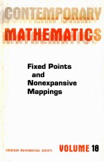 CONTEMPORARY MATHEMATICS VOLUME 18 FIXED POINTS AND NONEXPANSIVE MAPPONGS