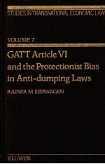 GATT ARTICLE VI AND THE PROTECTIONIST BIAS IN ANTI DUMPING LAWS