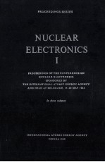 PROCEEDINGS SERIES NUCLEAR ELECTRONICS I