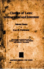 CONFLICT OF LAWS INTENATIONAL AND INTERSTATE