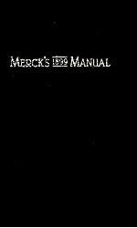 MERCH`S 1899 MANUAL OF THE MATERIA MEDICA