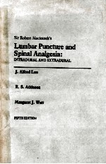 LUMBAR PUNCTURE AND SPINAL ANALGESIA:INTRADURAL AND EXTRADURAL FIFTH EDITION