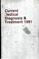 Current Medical diagnosis & treatment 1991