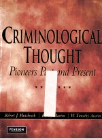 CRIMINOLOGICAL THOUGHT PINEERS PAST AND PRESENT