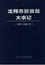 沈阳市财政局大事记 1981-2000年