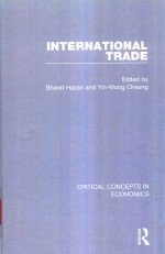 INTERNATIONAL TRADE CRITICAL CONCEPTS IN ECONOMICS VOLUME I