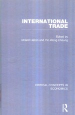 INTERNATIONAL TRADE CRITICAL CONCEPTS IN ECONOMICS VOLUME II