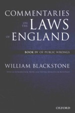 COMMENTARIES ON THE LAWS OF ENGLAND