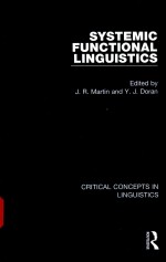 SYSTEMIC FUNCTIONAL LINGUISTICS CRITICAL CONCEPTS IN LINGUISTICS VOLUME IV CONTEXT：REGISTER AND GENR