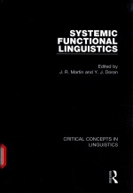 SYSTEMIC FUNCTIONAL LINGUISTICS CRITICAL CONCEPTS IN LINGUISTICS VOLUME I GRAMMATICS