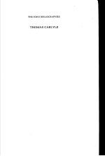 THOMAS CARLYLE A DESCRIPTIVE BIBLIOGRAPHY