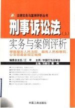 刑事诉讼法实务与案例评析 上 根据最高人民法院、最高人民检察院、公安部最新规定编撰