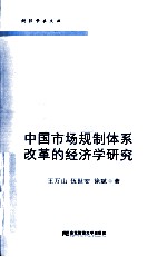 中国市场规制体系改革的经济学研究