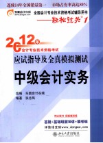 2012年会计专业技术资格考试应试指导及全真模拟测试 中级会计实务 轻松过关1