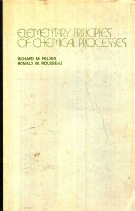 ELEMENTARY PRINCIPLES OF CHEMICAL PROCESSES