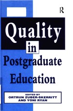 Quality in postgraduate education