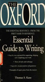 The Oxford essential guide to writing