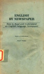 English by Newspaper How to Read and Understand an English Language Newspaper