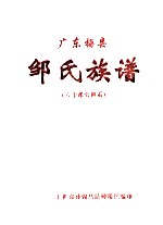 广东梅县邹氏族谱 60郞公世系