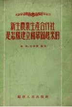 新生农业生产合作社是怎样建立和巩固起来的