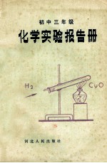 化学实验报告册 初中三年级