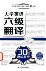 大学英语四六级实力提升系列 大学英语六级翻译30天速成胜经