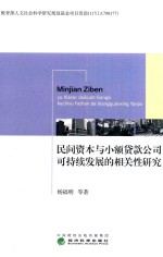 民间资本与小额贷款公司可持续发展的相关性研究