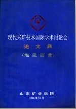 现代采矿技术国际学术讨论会论文集 地质测量分册