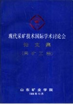 现代采矿技术国际学术讨论会论文集 采矿工程分册