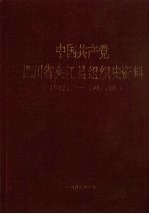 中国共产党四川省夹江县组织史资料 1932.11-1987.10