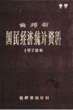 贵州省国民经济统计资料 1978年